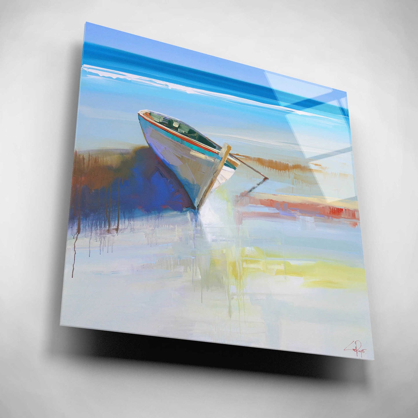 Epic Art 'Low Tide 2' by Craig Trewin Penny, Acrylic Glass Wall Art,12x12