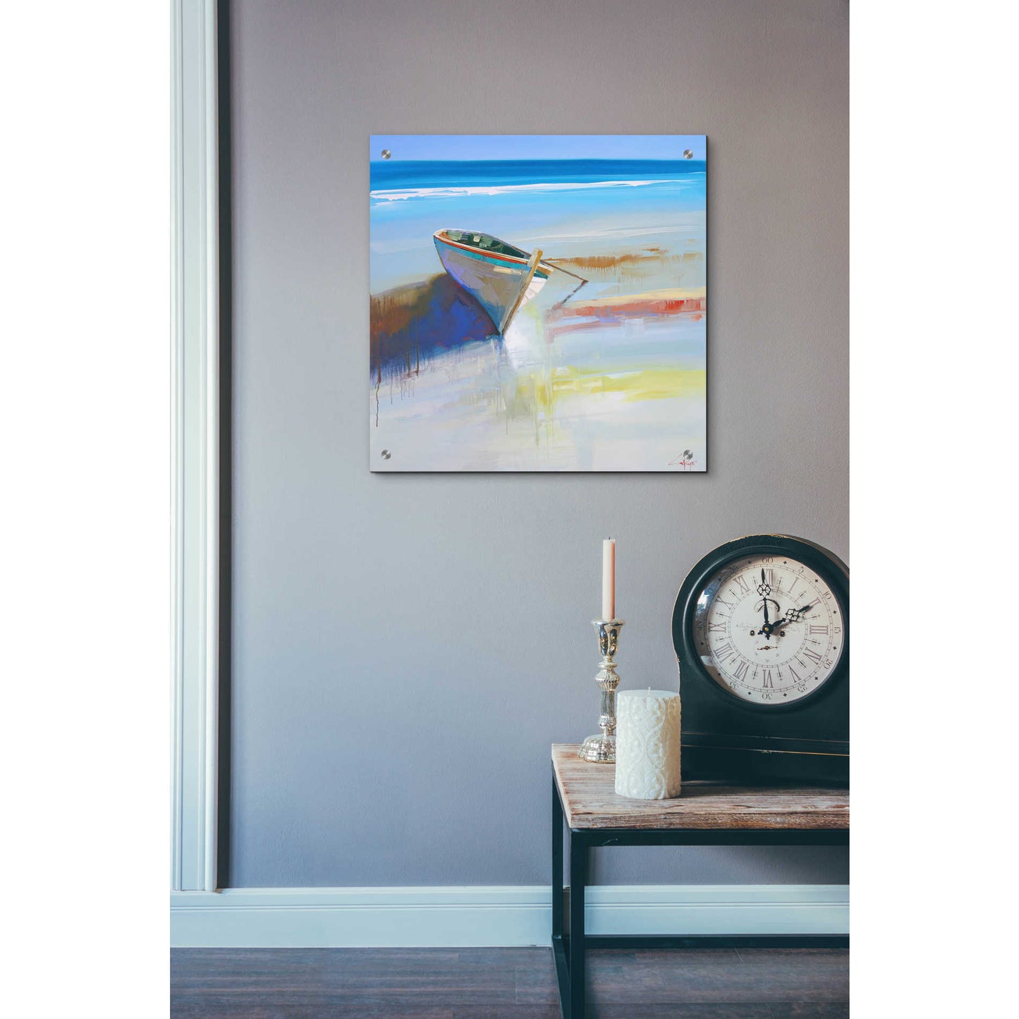 Epic Art 'Low Tide 2' by Craig Trewin Penny, Acrylic Glass Wall Art,24x24