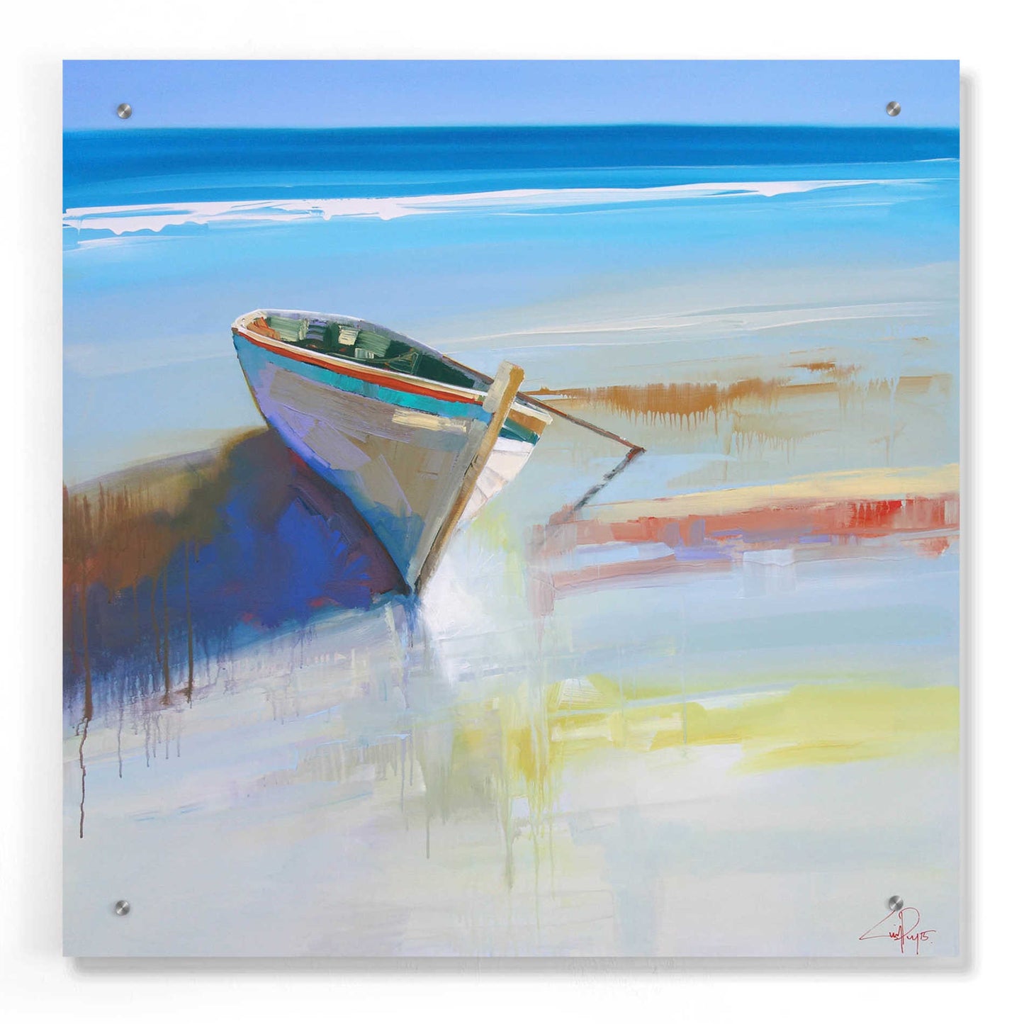 Epic Art 'Low Tide 2' by Craig Trewin Penny, Acrylic Glass Wall Art,24x24