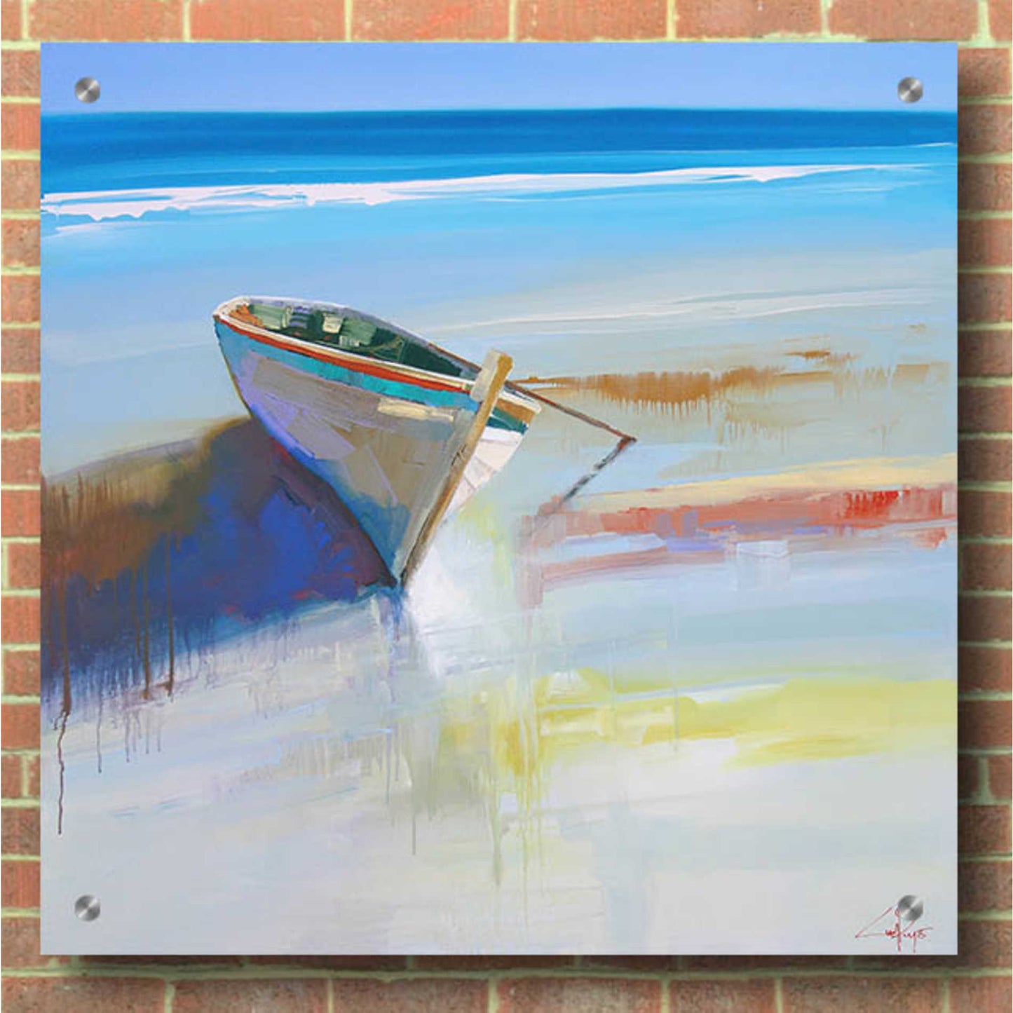 Epic Art 'Low Tide 2' by Craig Trewin Penny, Acrylic Glass Wall Art,36x36