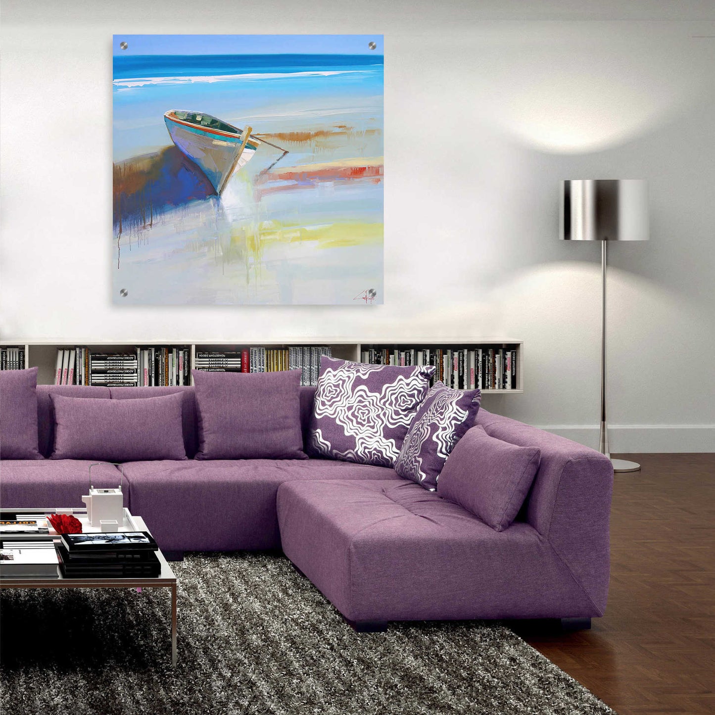 Epic Art 'Low Tide 2' by Craig Trewin Penny, Acrylic Glass Wall Art,36x36