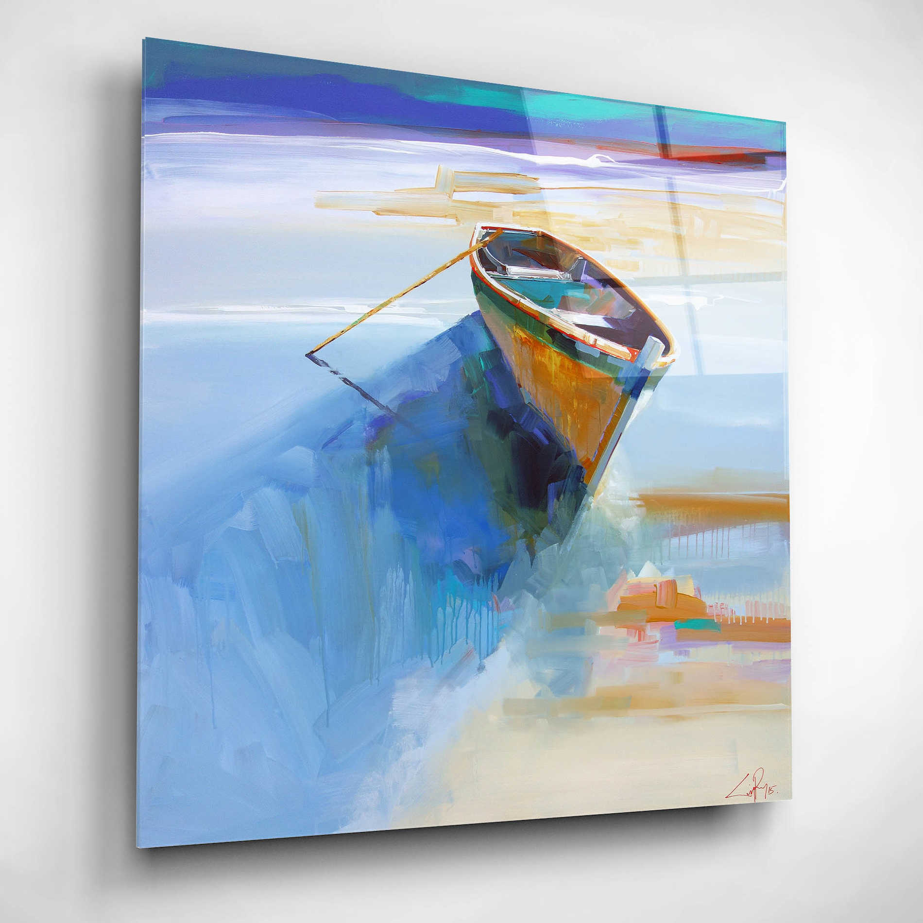 Epic Art 'Low Tide 1' by Craig Trewin Penny, Acrylic Glass Wall Art,12x12