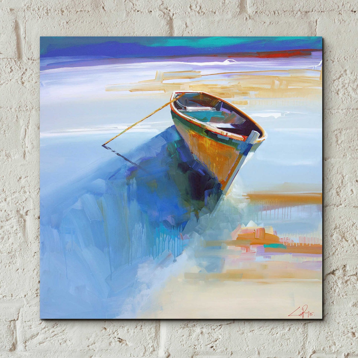 Epic Art 'Low Tide 1' by Craig Trewin Penny, Acrylic Glass Wall Art,12x12