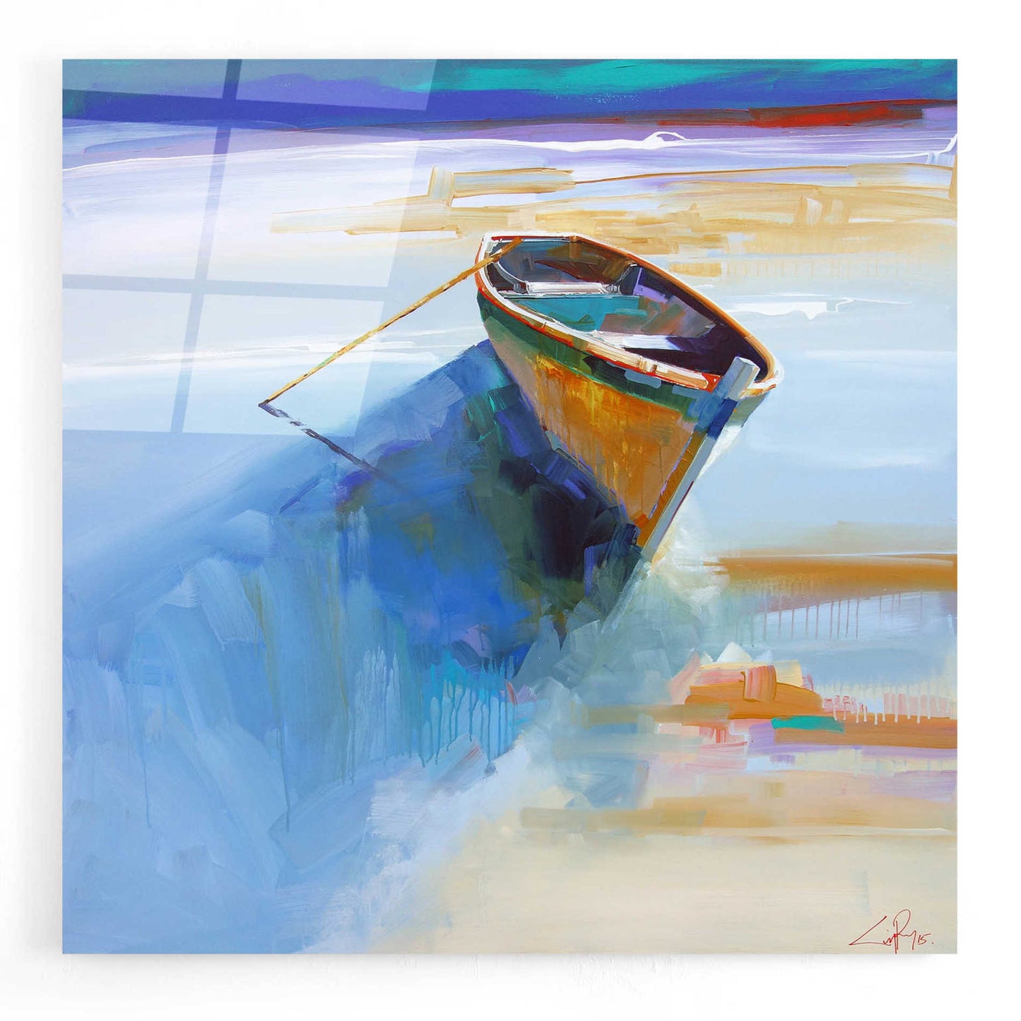 Epic Art 'Low Tide 1' by Craig Trewin Penny, Acrylic Glass Wall Art,12x12