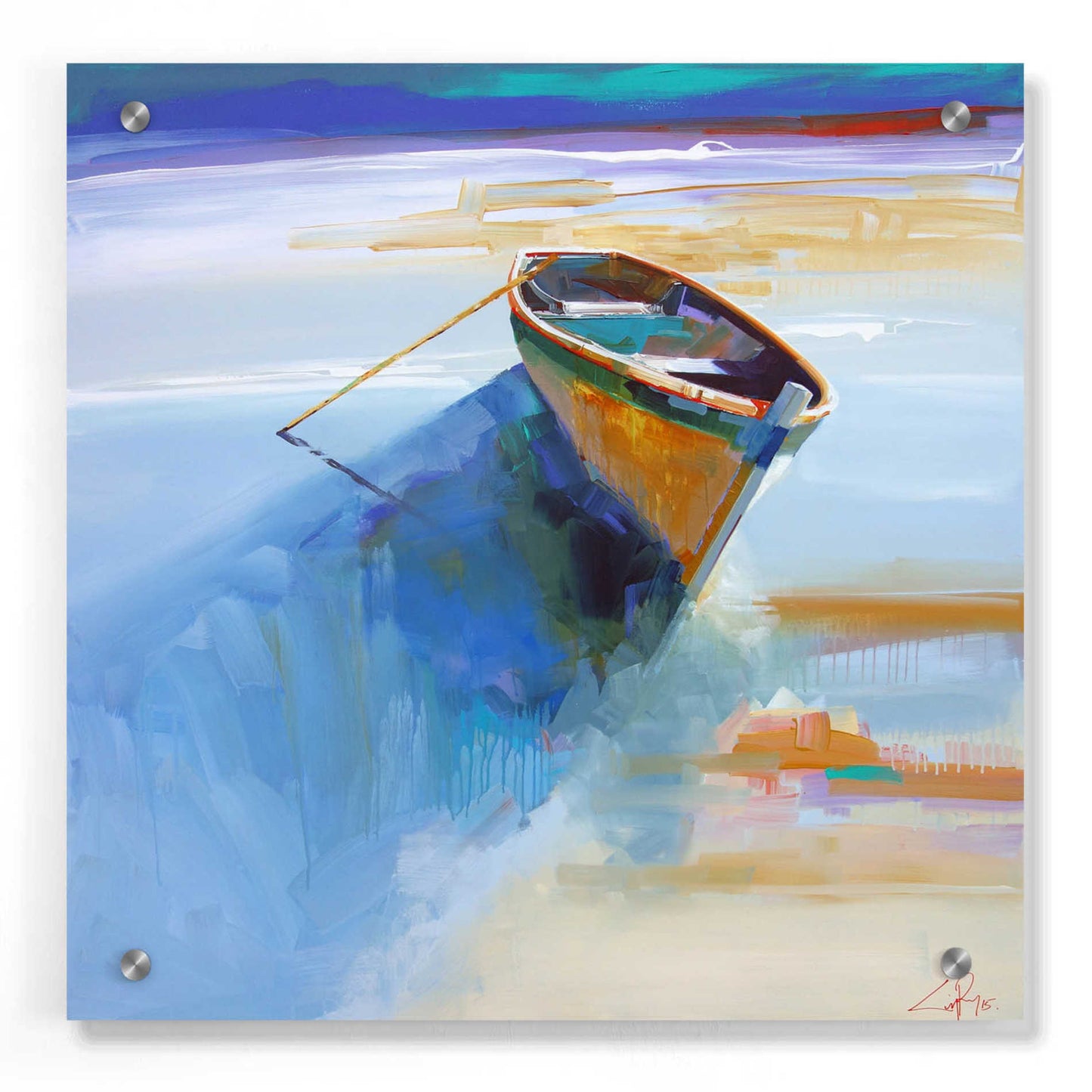 Epic Art 'Low Tide 1' by Craig Trewin Penny, Acrylic Glass Wall Art,36x36