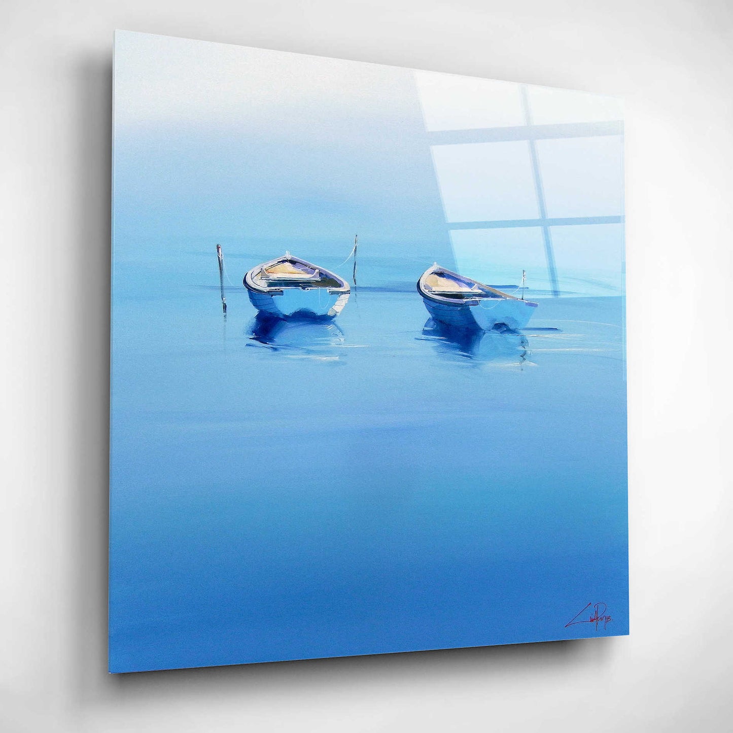 Epic Art 'Late Moorings' by Craig Trewin Penny, Acrylic Glass Wall Art,12x12