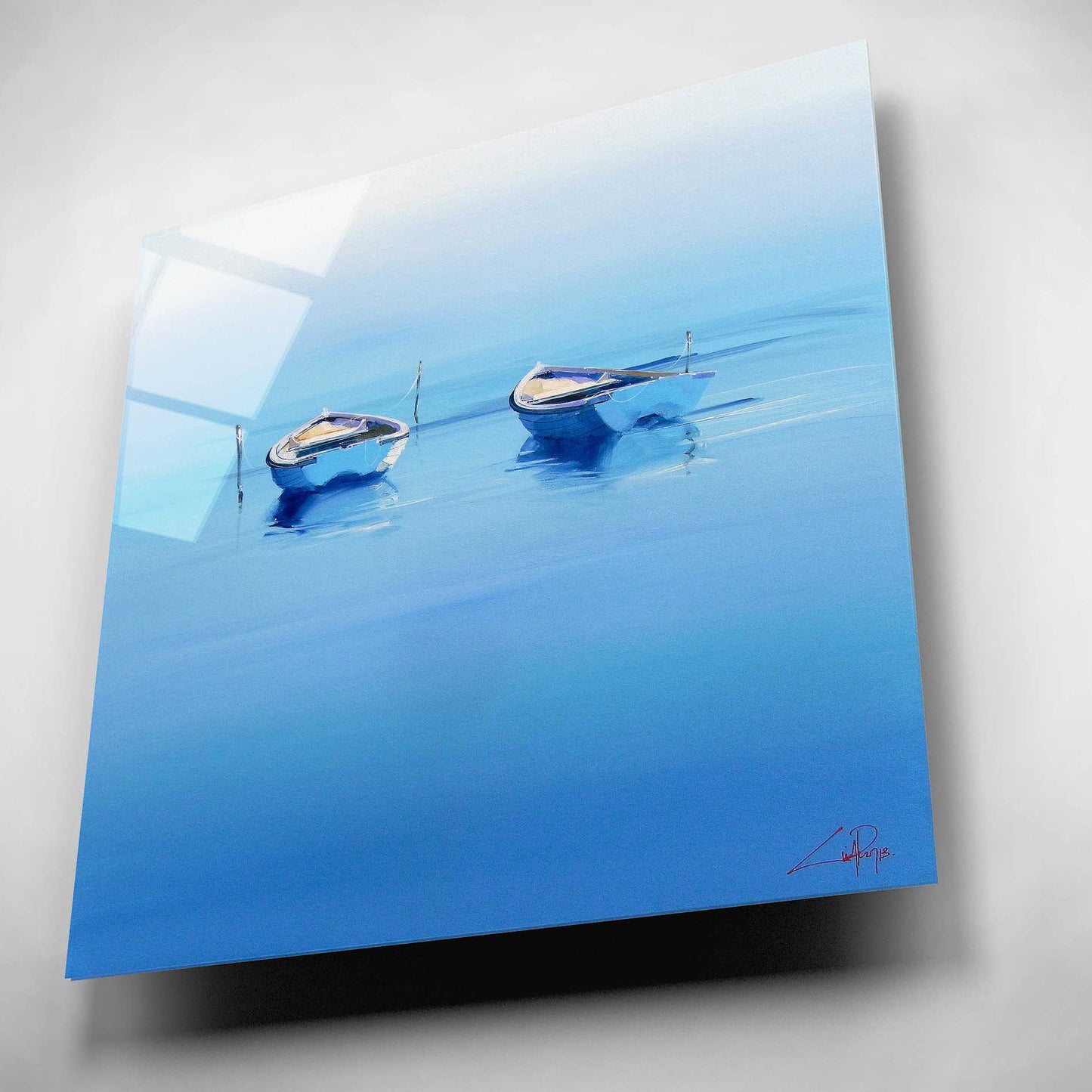 Epic Art 'Late Moorings' by Craig Trewin Penny, Acrylic Glass Wall Art,12x12