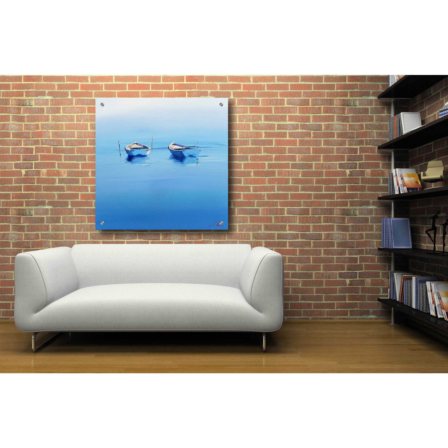 Epic Art 'Late Moorings' by Craig Trewin Penny, Acrylic Glass Wall Art,36x36