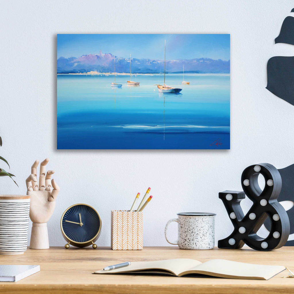Epic Art 'Gold Decks, Sorrento' by Craig Trewin Penny, Acrylic Glass Wall Art,16x12