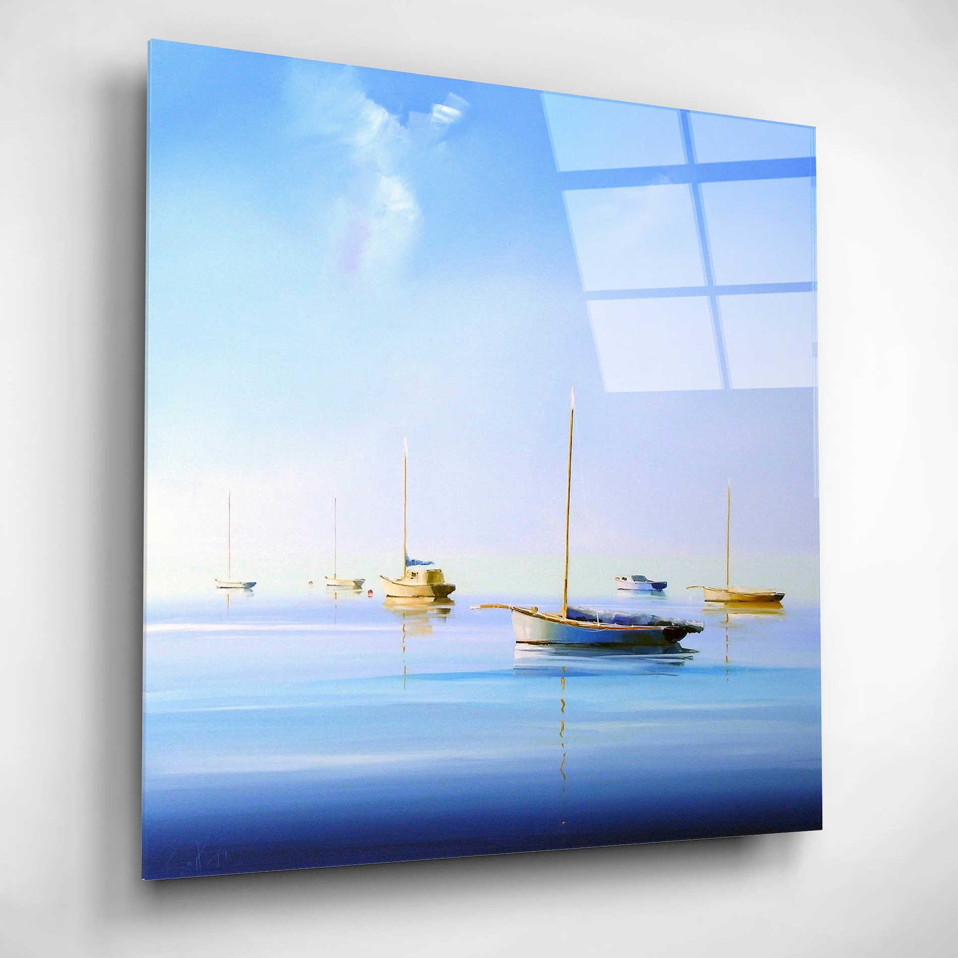 Epic Art 'Blue Couta 2' by Craig Trewin Penny, Acrylic Glass Wall Art,12x12