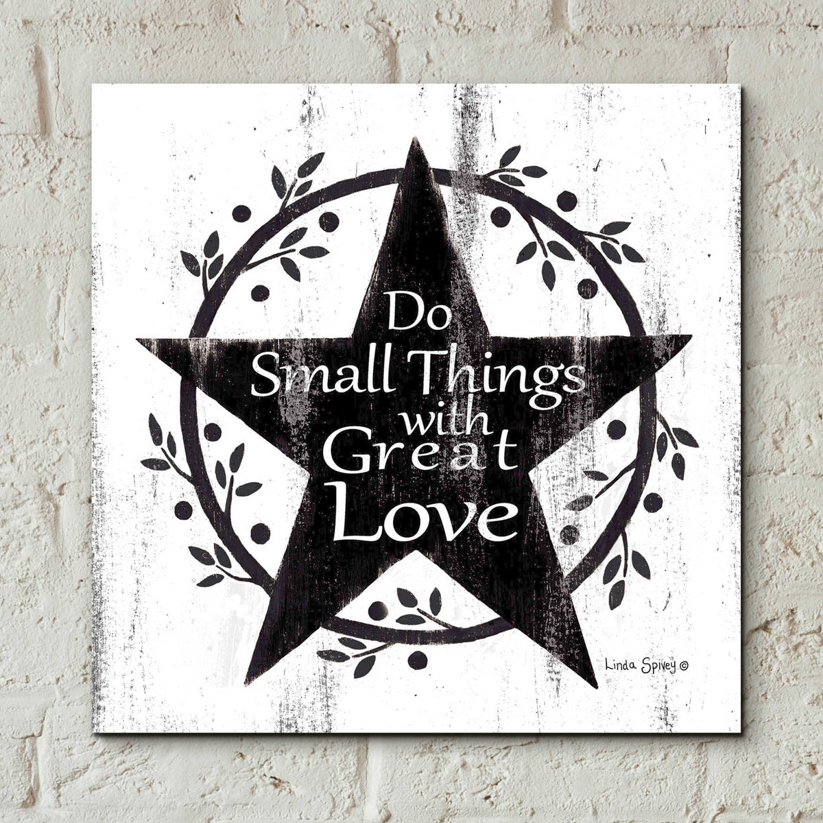 Epic Art 'Do Small Things with Great Love' by Linda Spivey, Acrylic Glass Wall Art,12x12