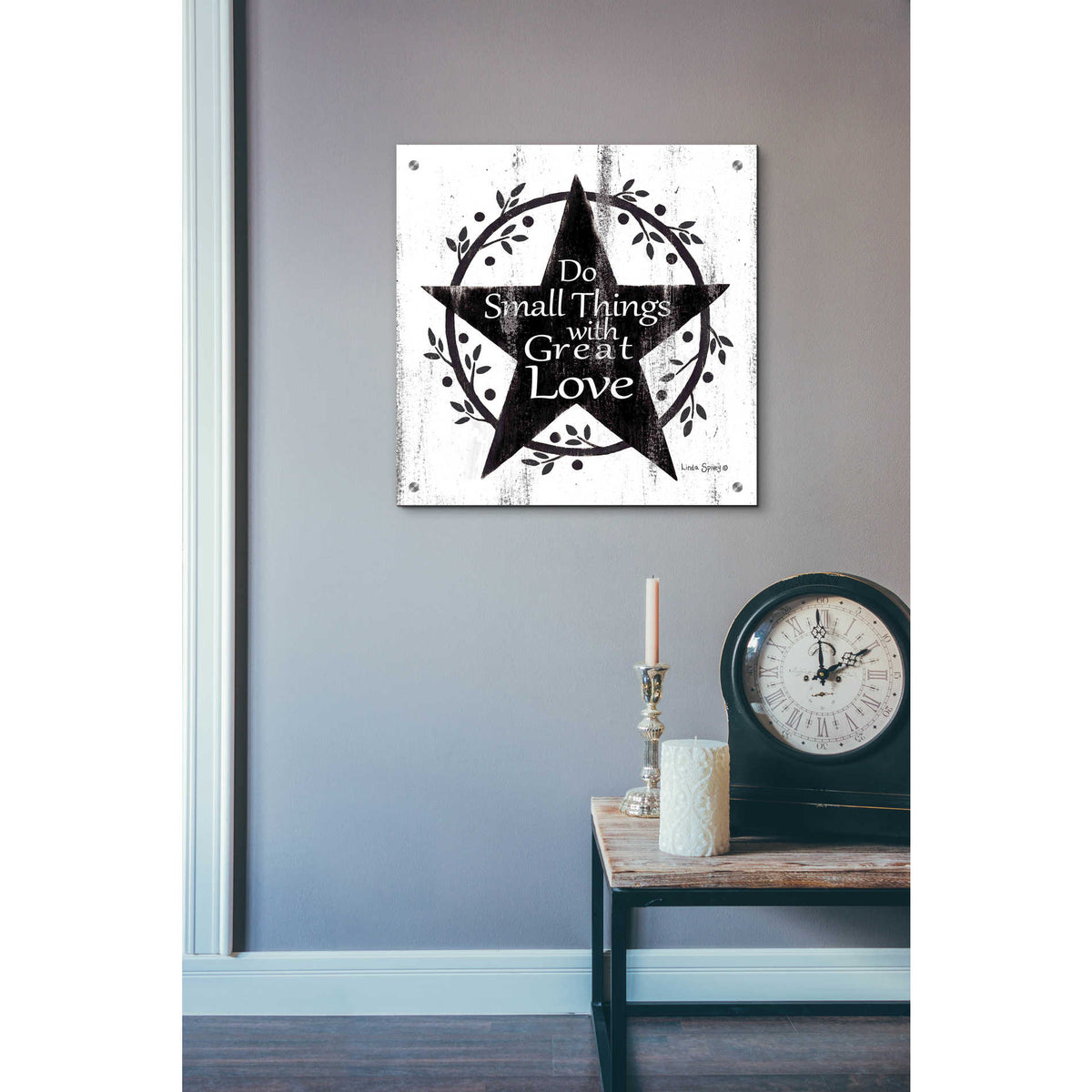 Epic Art 'Do Small Things with Great Love' by Linda Spivey, Acrylic Glass Wall Art,24x24
