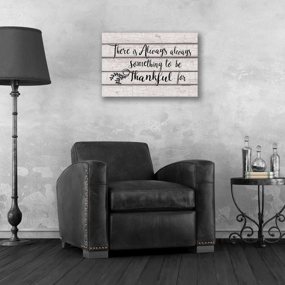 Epic Art 'Always Thankful' by Linda Spivey, Acrylic Glass Wall Art,24x16