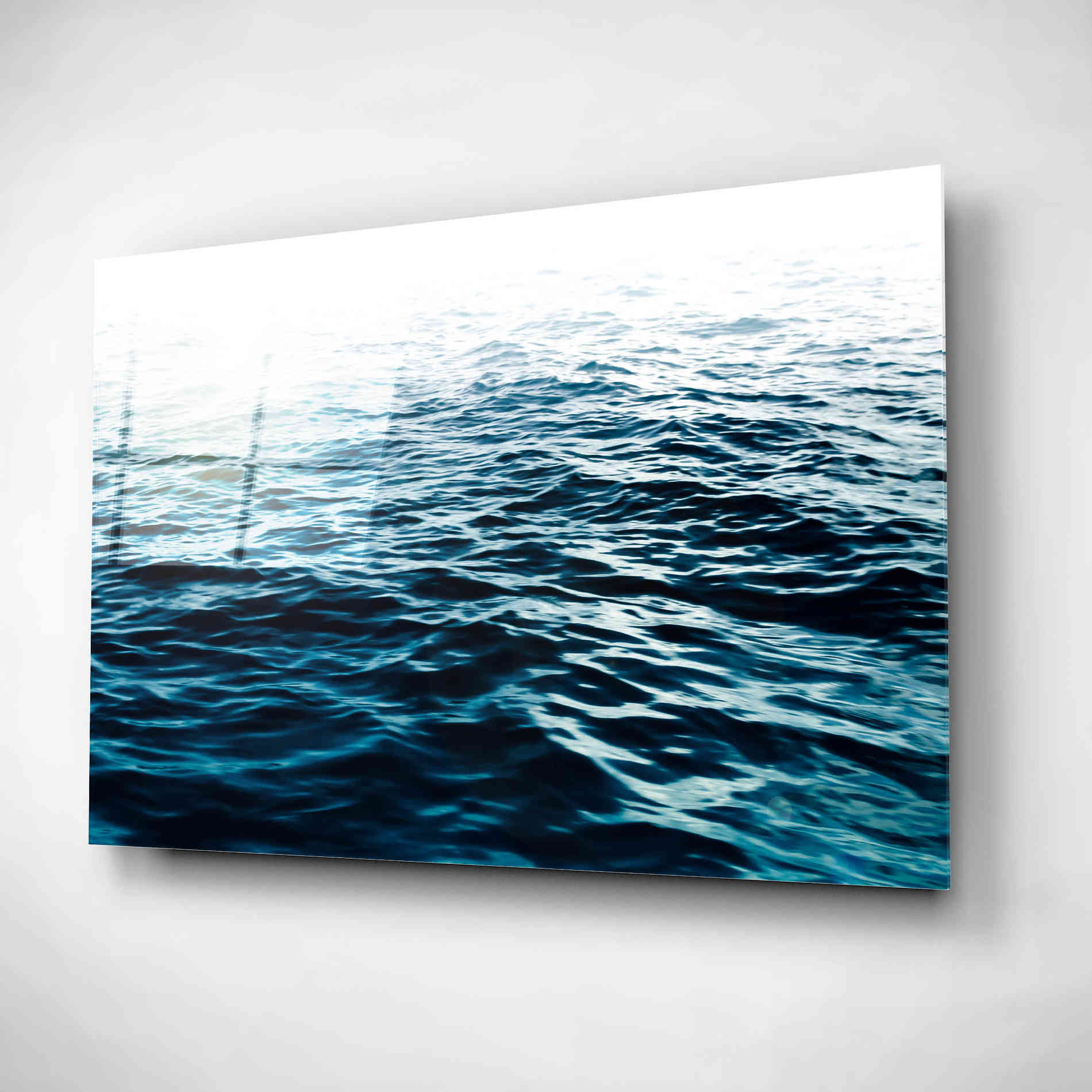 Epic Art 'Blue Sea' by Nicklas Gustafsson Acrylic Glass Wall Art,16x12