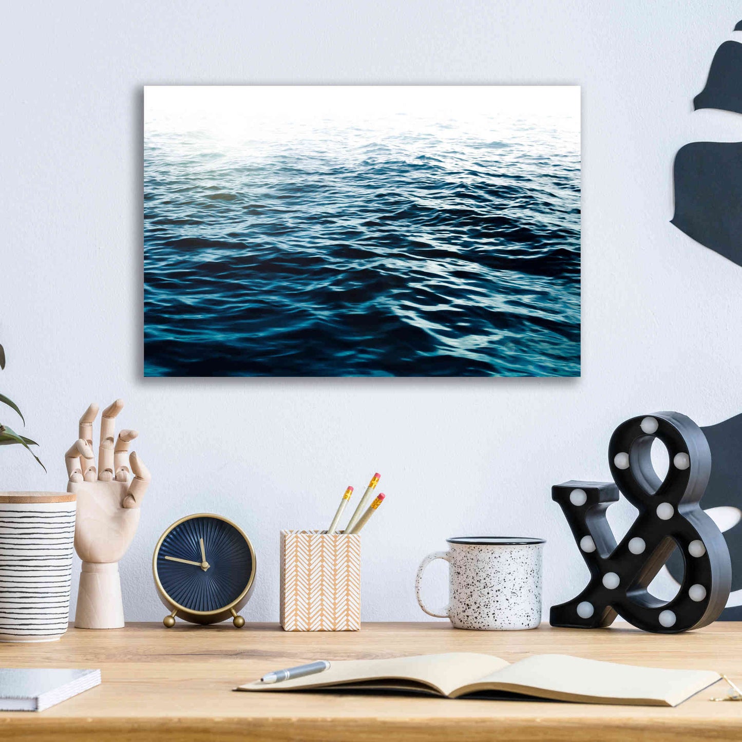 Epic Art 'Blue Sea' by Nicklas Gustafsson Acrylic Glass Wall Art,16x12