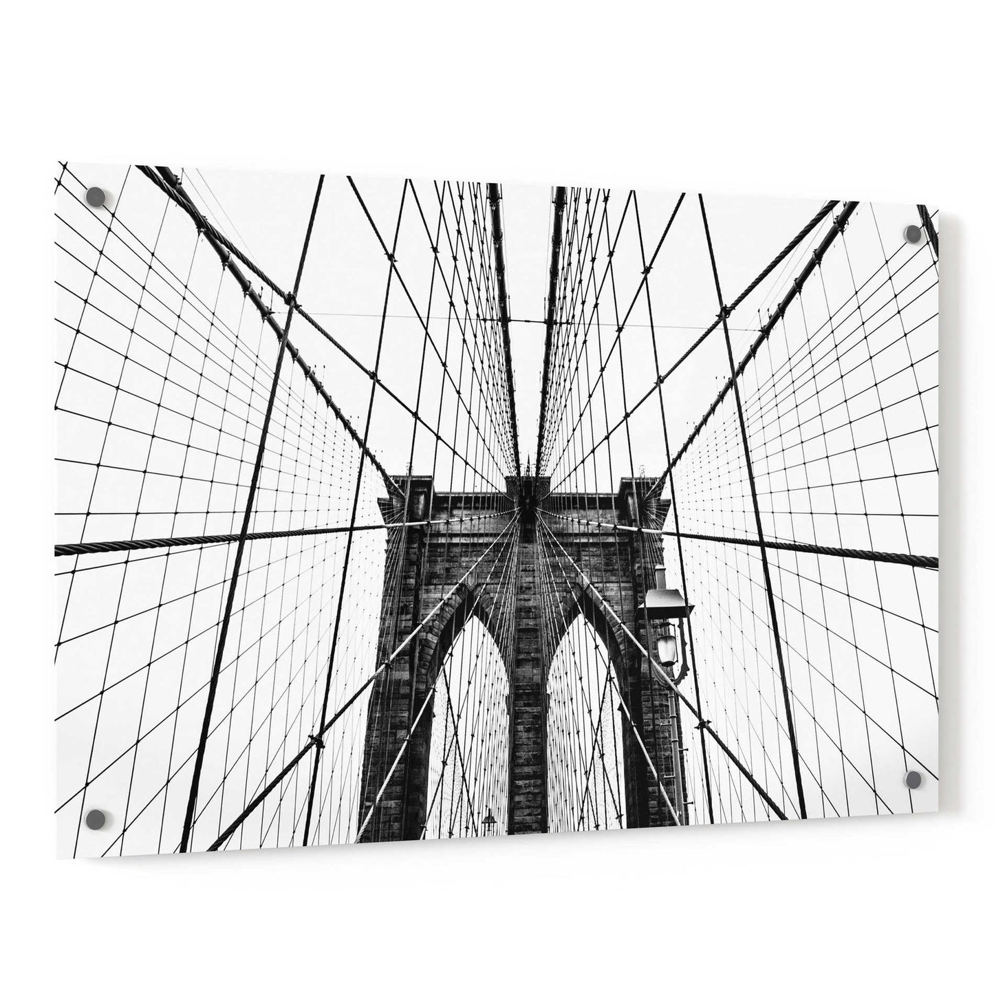 Epic Art 'Brooklyn Bridge Web' by Nicklas Gustafsson Acrylic Glass Wall Art,36x24