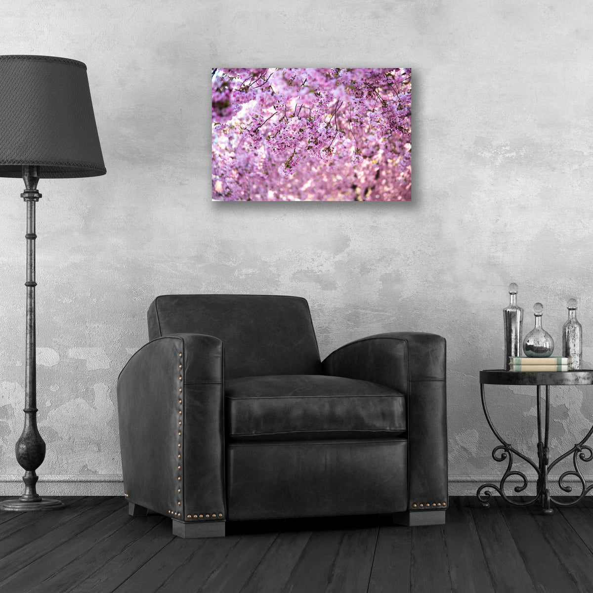 Epic Art 'Cherry Blossom Flowers' by Nicklas Gustafsson Acrylic Glass Wall Art,24x16