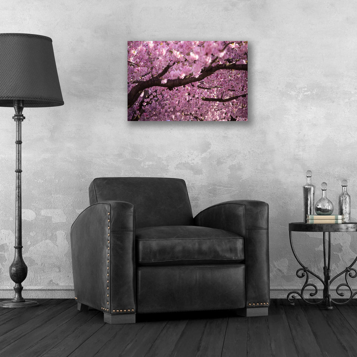 Epic Art 'Cherry Blossom Tree Panorama' by Nicklas Gustafsson Acrylic Glass Wall Art,24x16