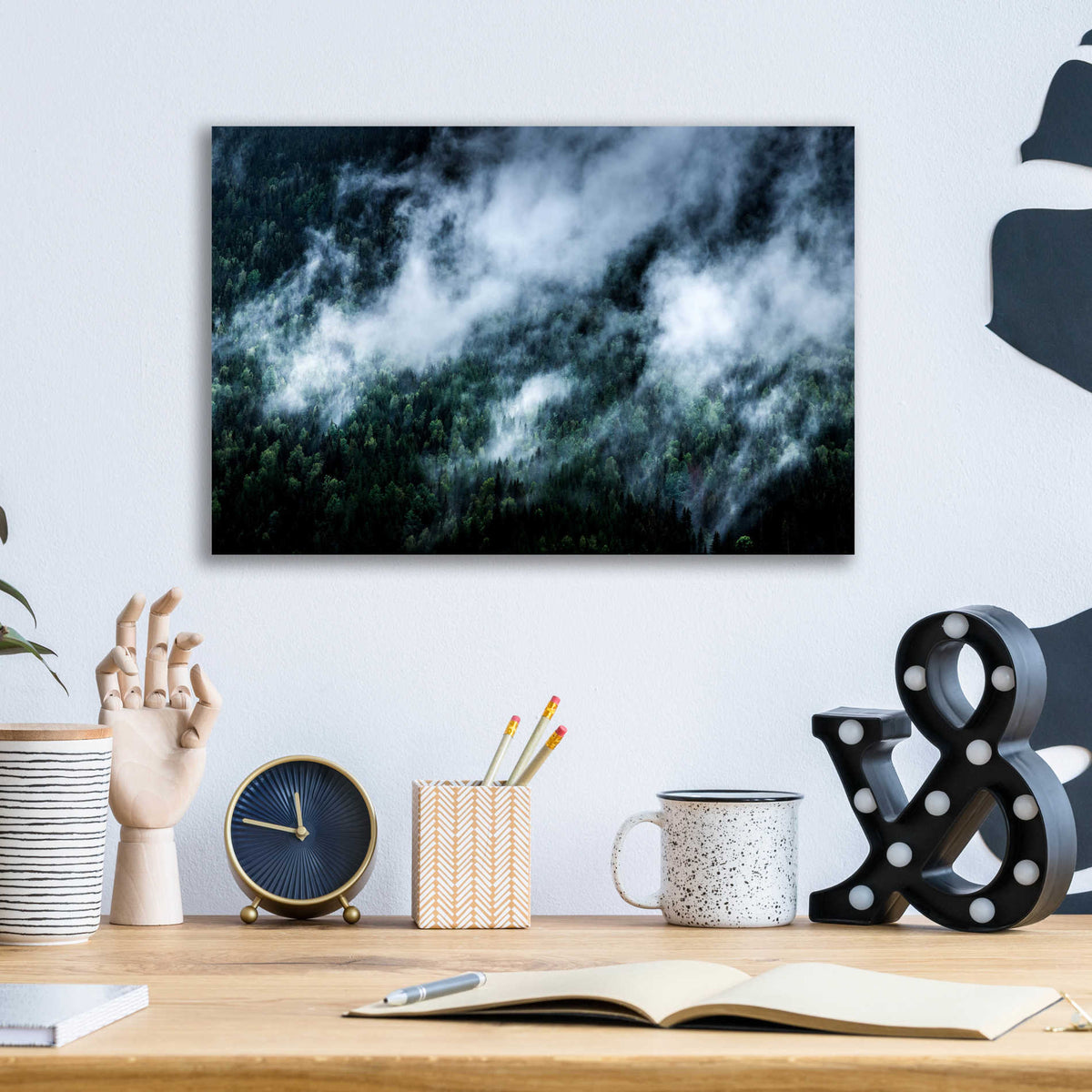 Epic Art 'Foggy Mornings In The Mountains' by Nicklas Gustafsson Acrylic Glass Wall Art,16x12