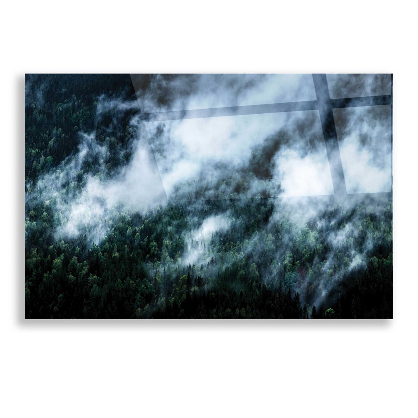 Epic Art 'Foggy Mornings In The Mountains' by Nicklas Gustafsson Acrylic Glass Wall Art,16x12