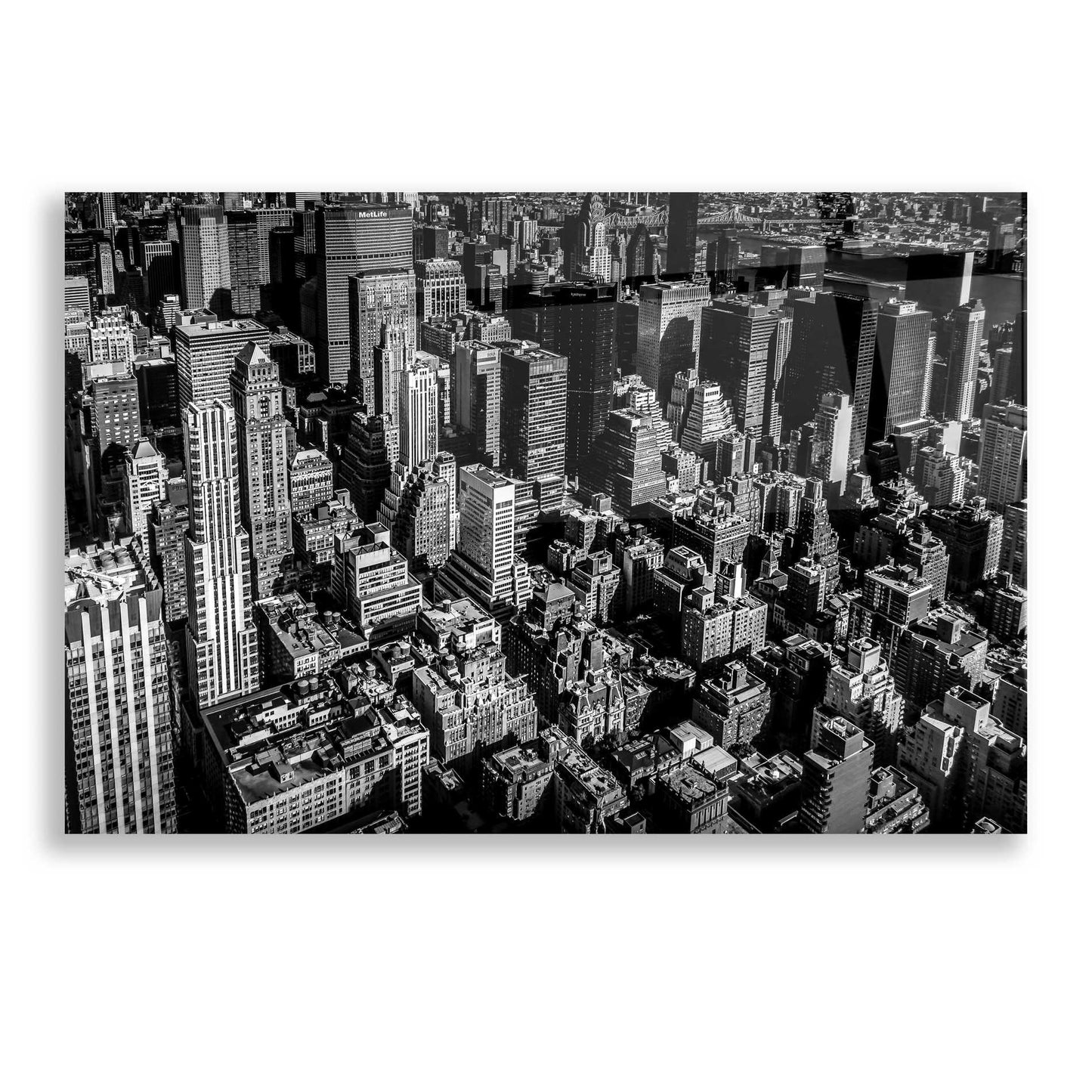 Epic Art 'Manhattan Rooftop View' by Nicklas Gustafsson Acrylic Glass Wall Art,16x12