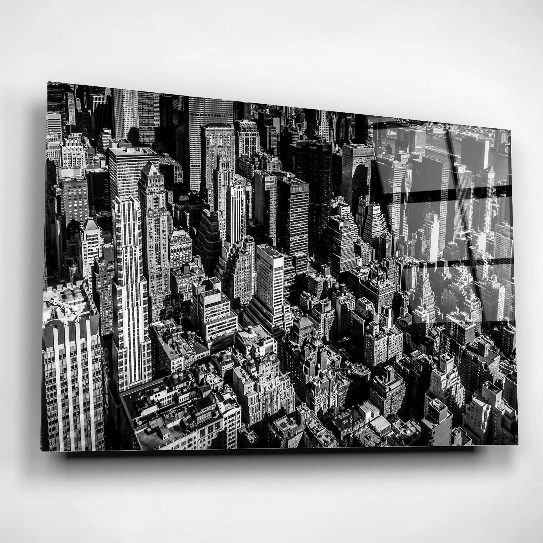 Epic Art 'Manhattan Rooftop View' by Nicklas Gustafsson Acrylic Glass Wall Art,24x16