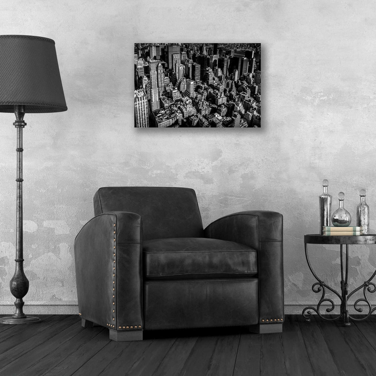 Epic Art 'Manhattan Rooftop View' by Nicklas Gustafsson Acrylic Glass Wall Art,24x16