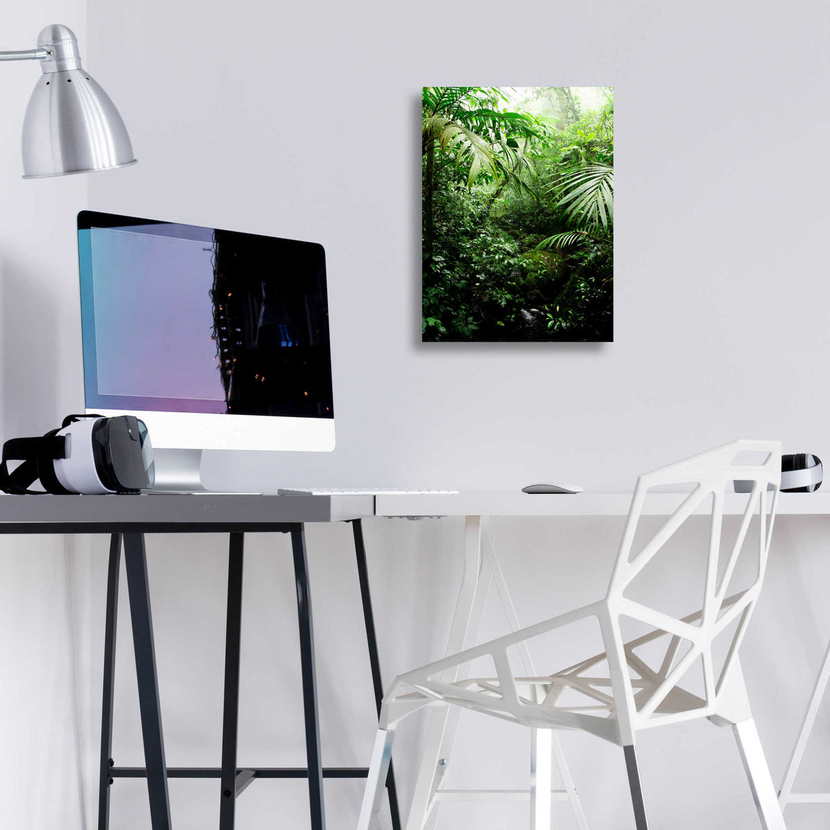 Epic Art 'Misty Rainforest Creek' by Nicklas Gustafsson Acrylic Glass Wall Art,12x16