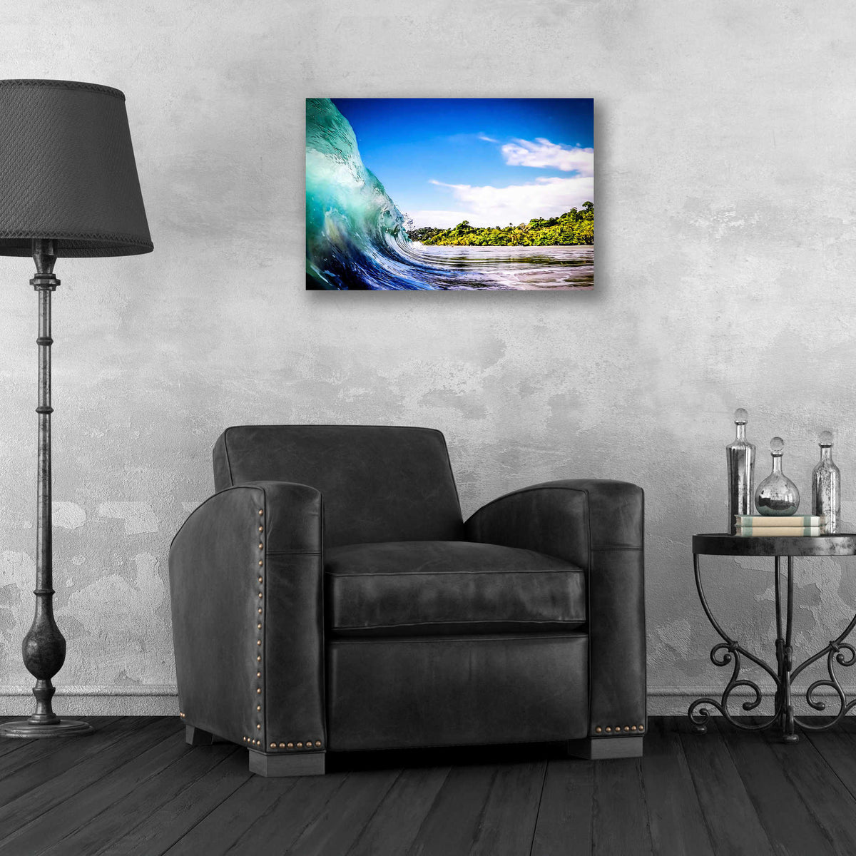Epic Art 'Tropical Wave' by Nicklas Gustafsson Acrylic Glass Wall Art,24x16