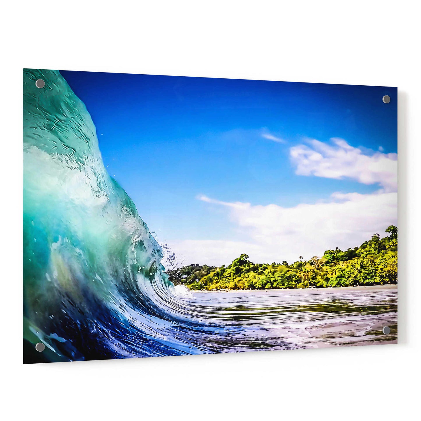 Epic Art 'Tropical Wave' by Nicklas Gustafsson Acrylic Glass Wall Art,36x24