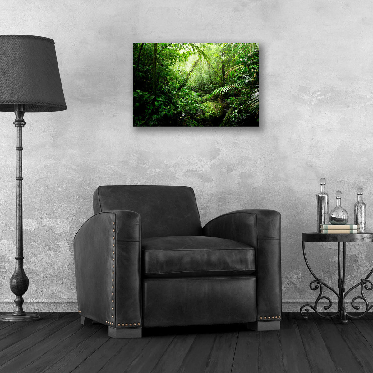 Epic Art 'Warm Glow Rainforest Creek' by Nicklas Gustafsson Acrylic Glass Wall Art,24x16