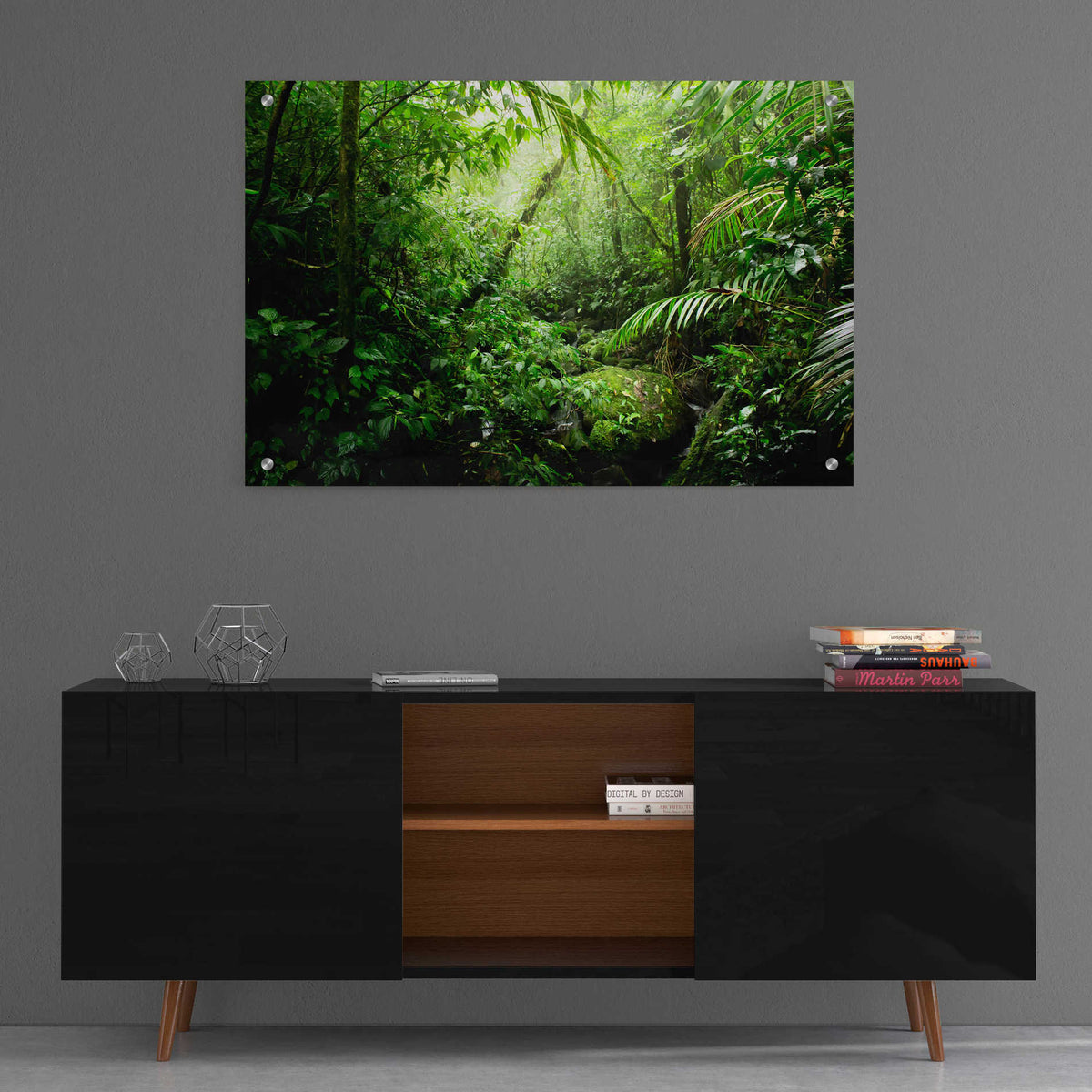 Epic Art 'Warm Glow Rainforest Creek' by Nicklas Gustafsson Acrylic Glass Wall Art,36x24