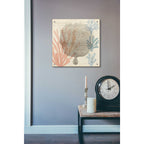 Epic Art 'Sea Ephemera I' by Grace Popp, Acrylic Wall Glass,24x24