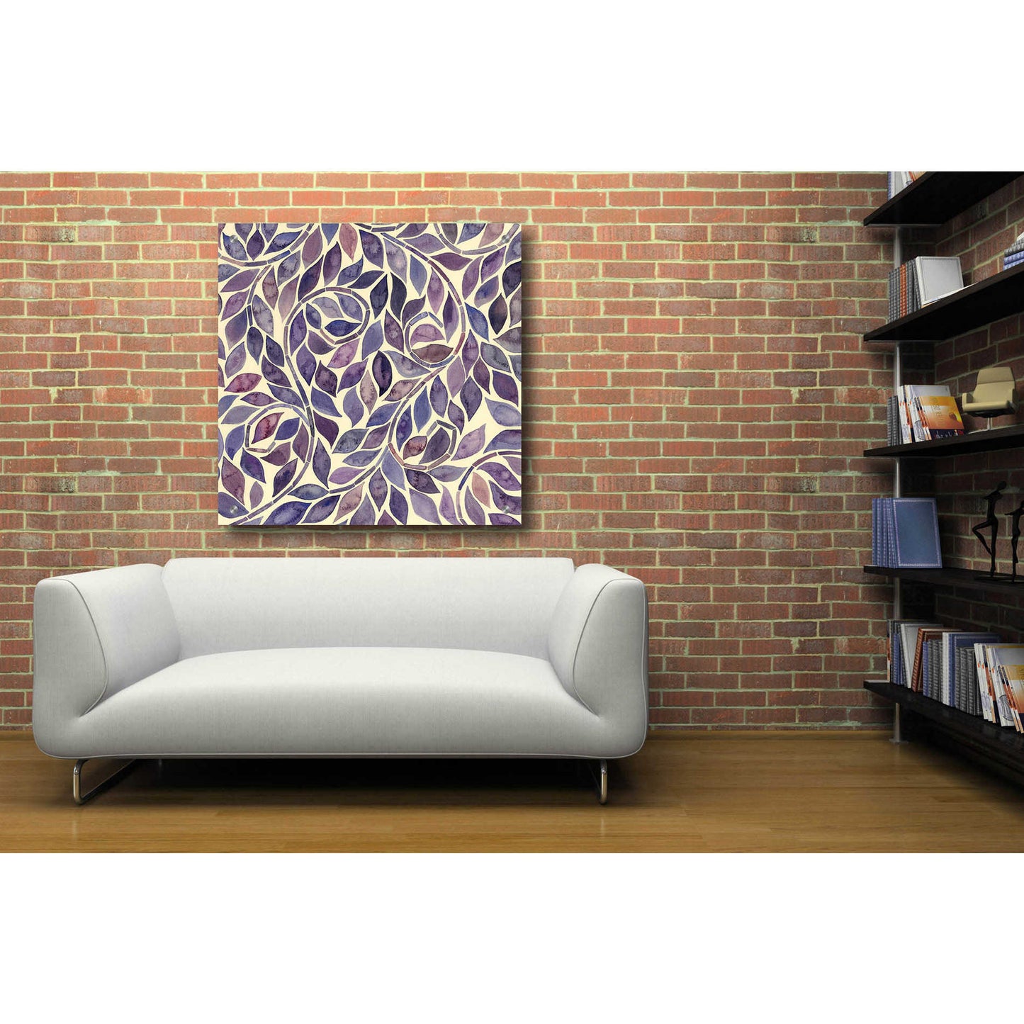 Epic Art 'Amethyst Swirls IV' by Grace Popp, Acrylic Wall Glass,36x36