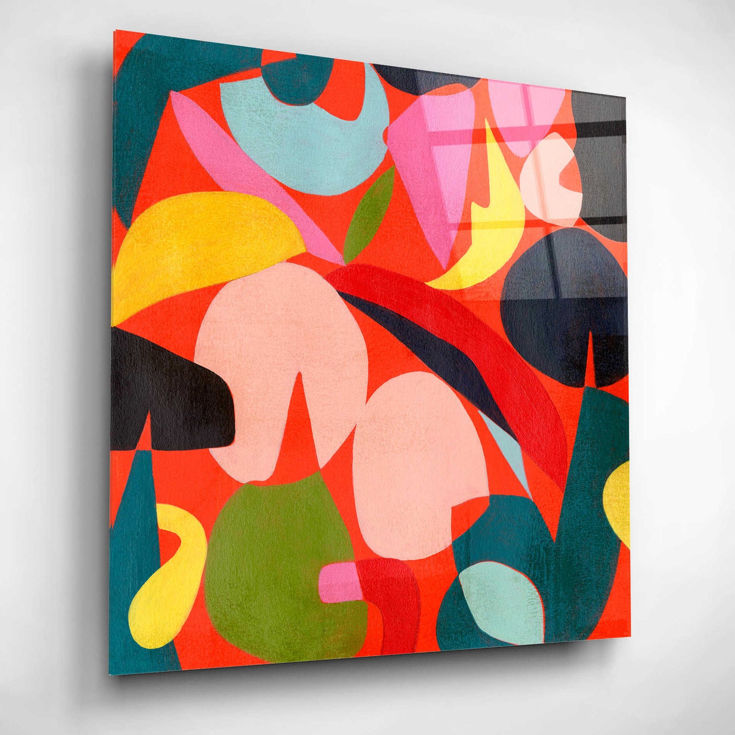Epic Art 'Tomato Prism I' by Grace Popp, Acrylic Wall Glass,12x12