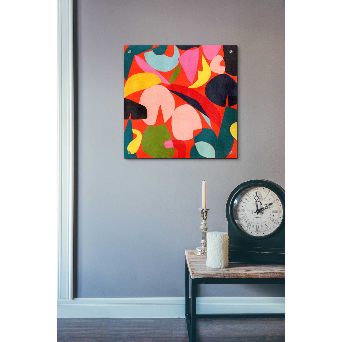 Epic Art 'Tomato Prism I' by Grace Popp, Acrylic Wall Glass,24x24