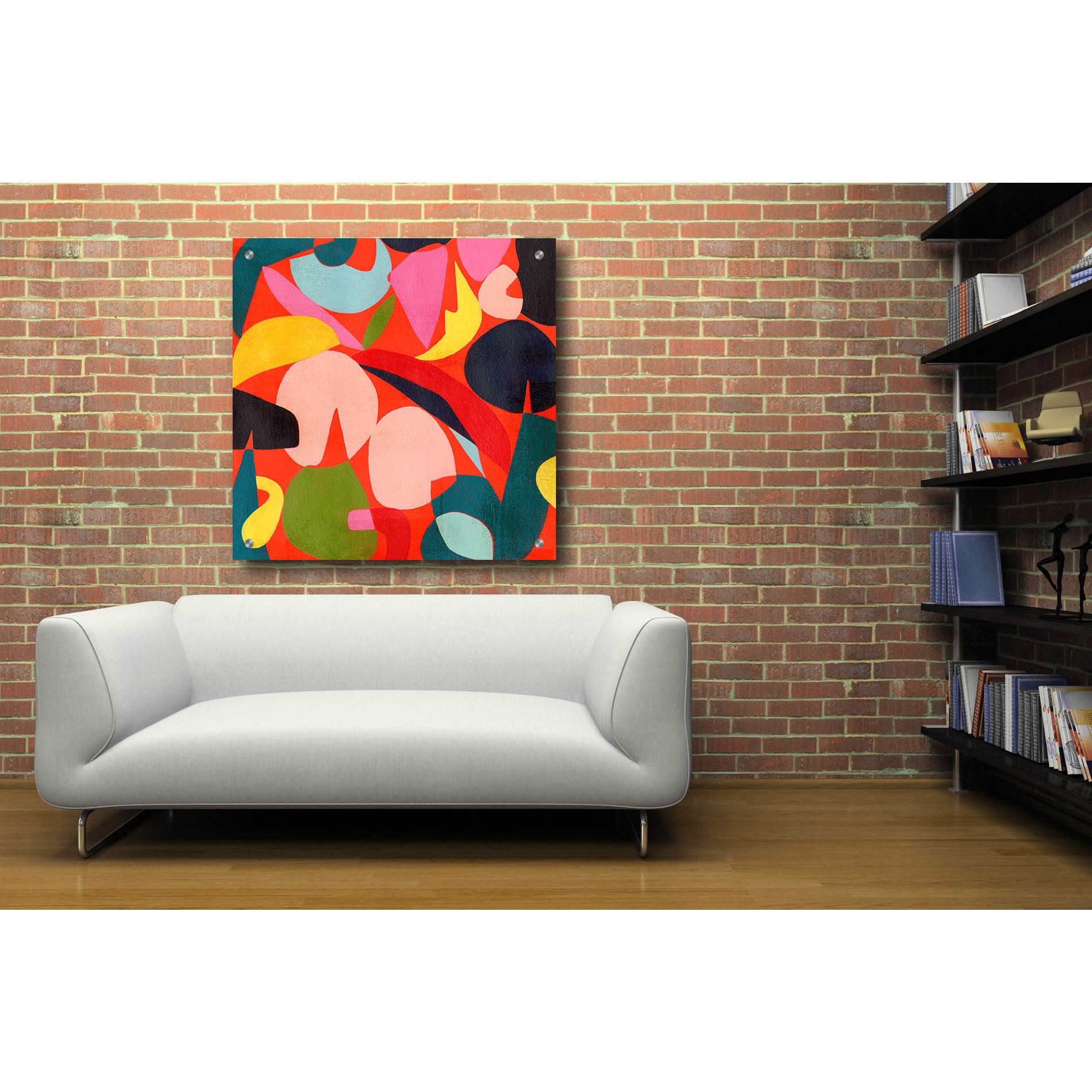 Epic Art 'Tomato Prism I' by Grace Popp, Acrylic Wall Glass,36x36
