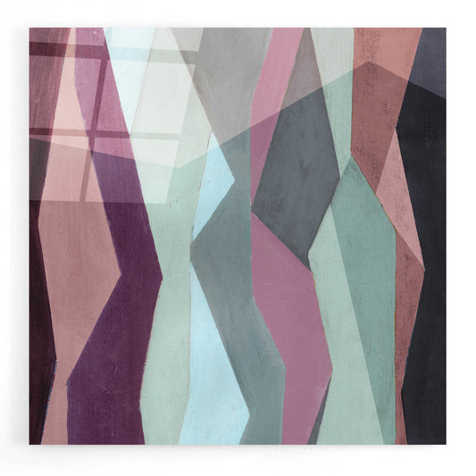 Epic Art 'Color Block Pattern IV' by Grace Popp, Acrylic Wall Glass