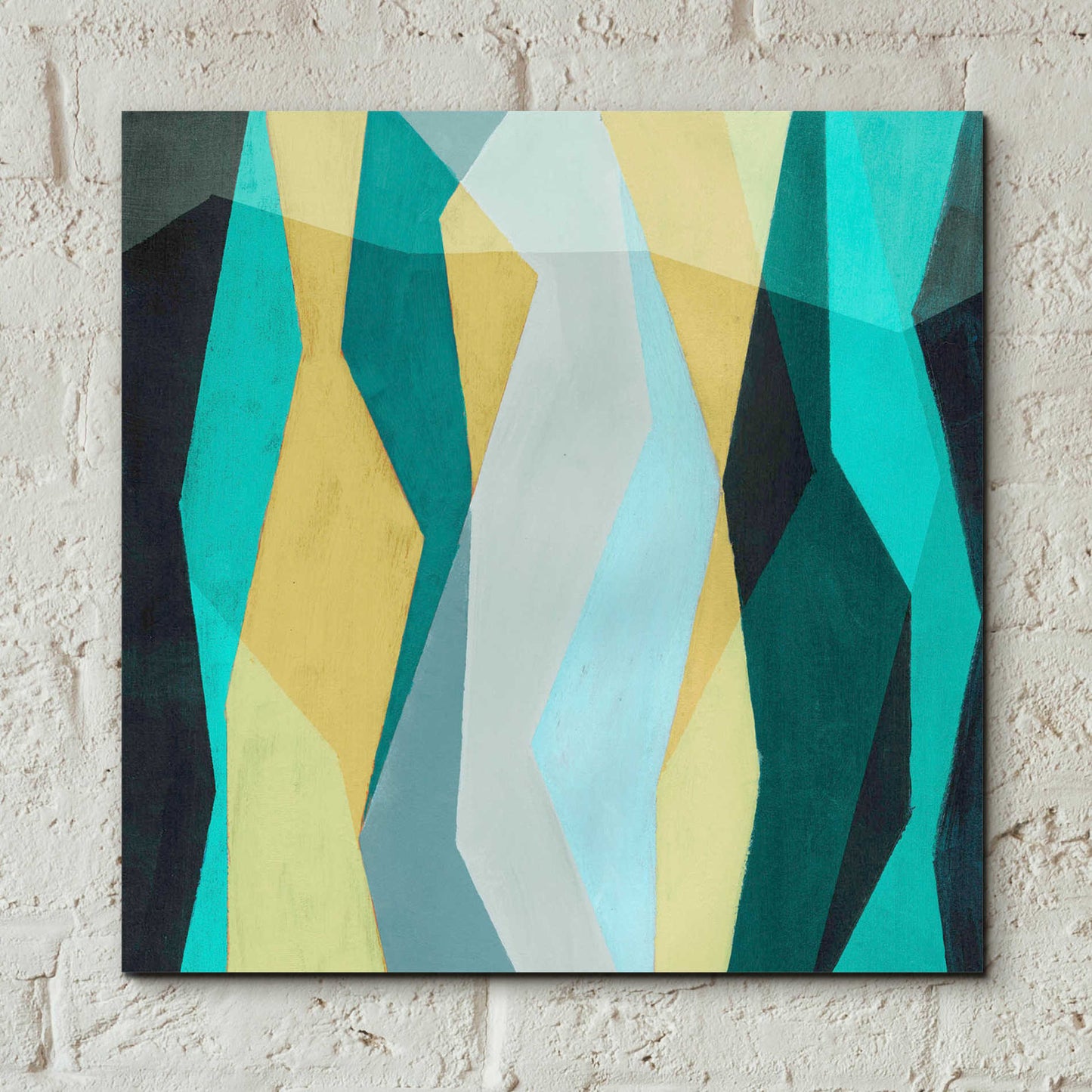 Epic Art 'Color Block Pattern II' by Grace Popp, Acrylic Wall Glass,12x12