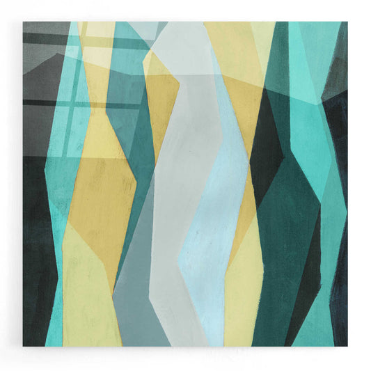 Epic Art 'Color Block Pattern II' by Grace Popp, Acrylic Wall Glass