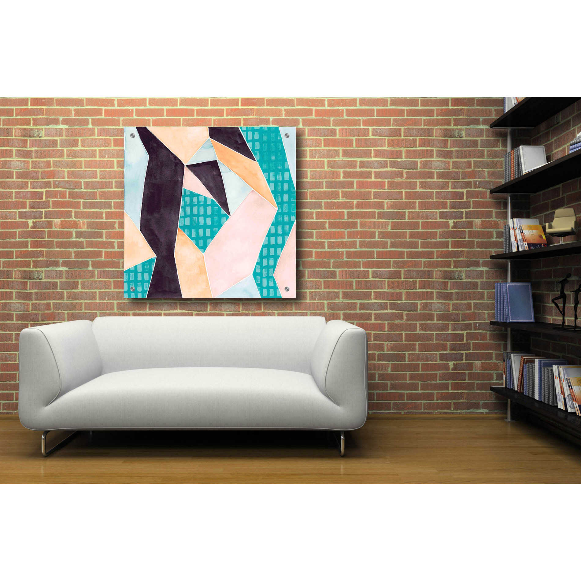 Epic Art 'Sakura Abstract II' by Grace Popp, Acrylic Wall Glass,36x36
