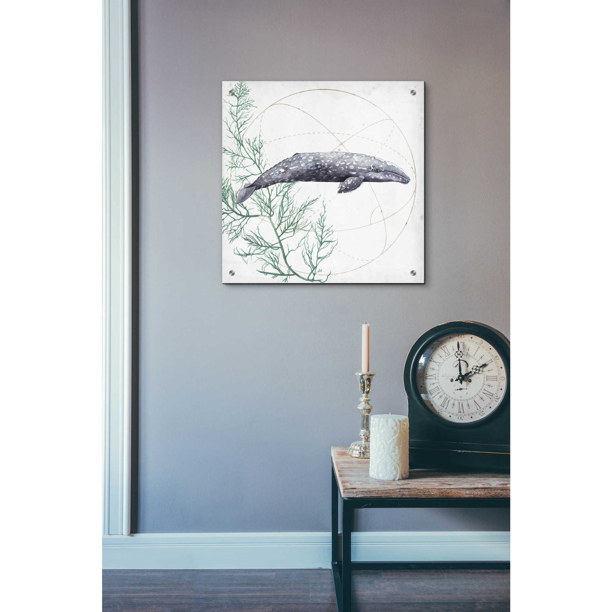 Epic Art 'Love of the Sea III' by Grace Popp, Acrylic Wall Glass,24x24