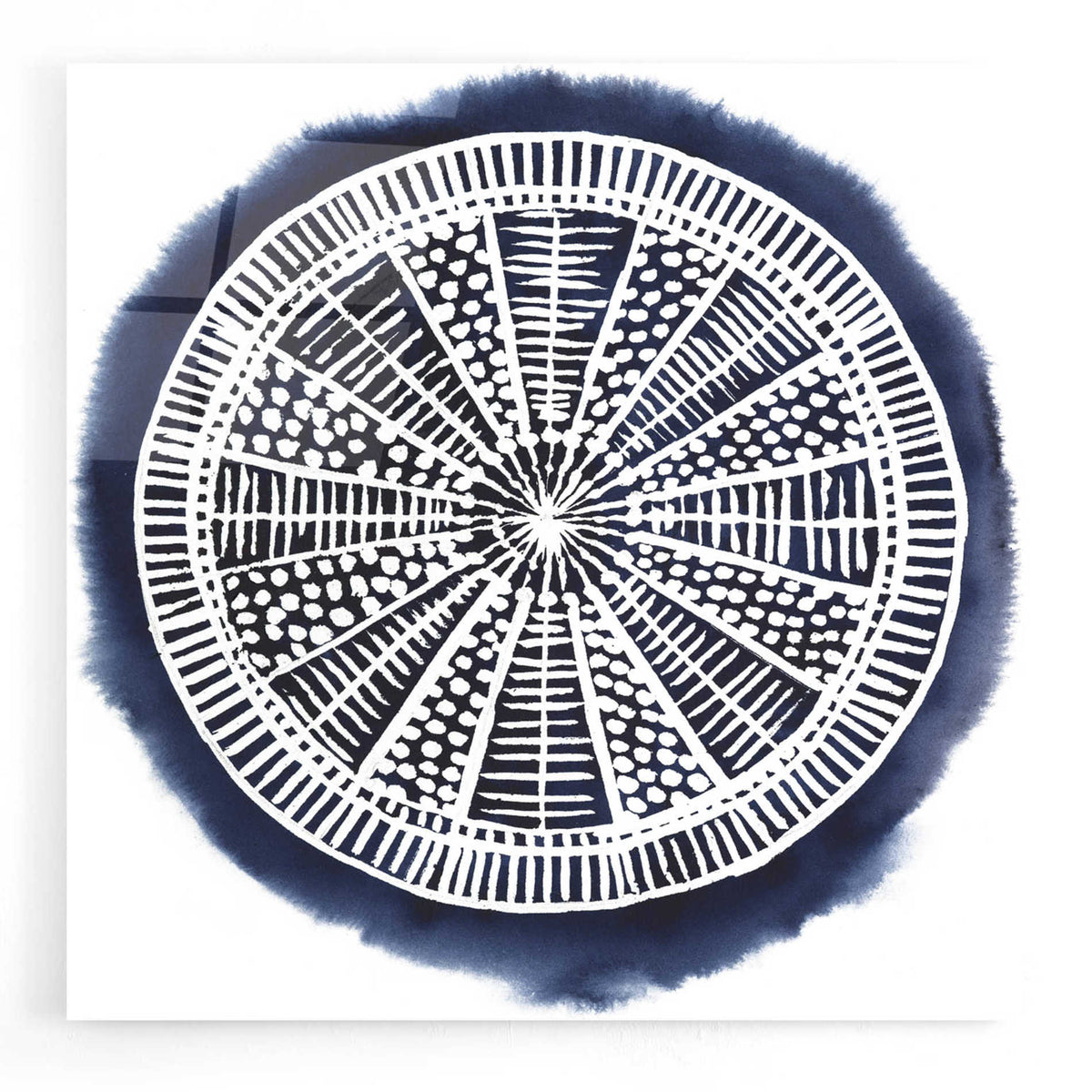 Epic Art 'Navy Meridian II' by Grace Popp, Acrylic Wall Glass
