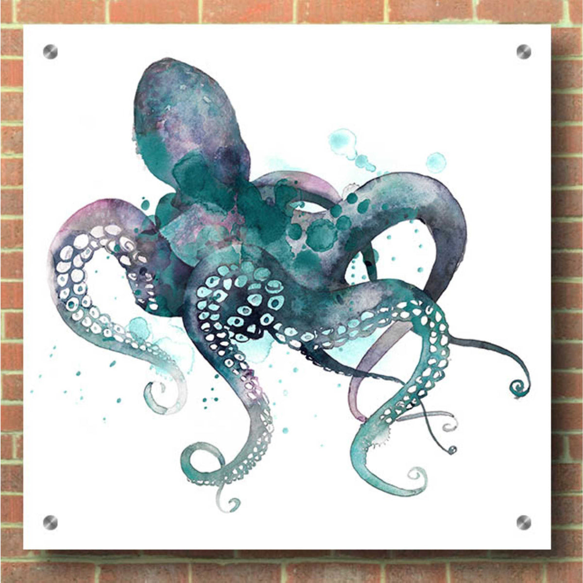 Epic Art 'Tentacles I' by Grace Popp, Acrylic Wall Glass,36x36