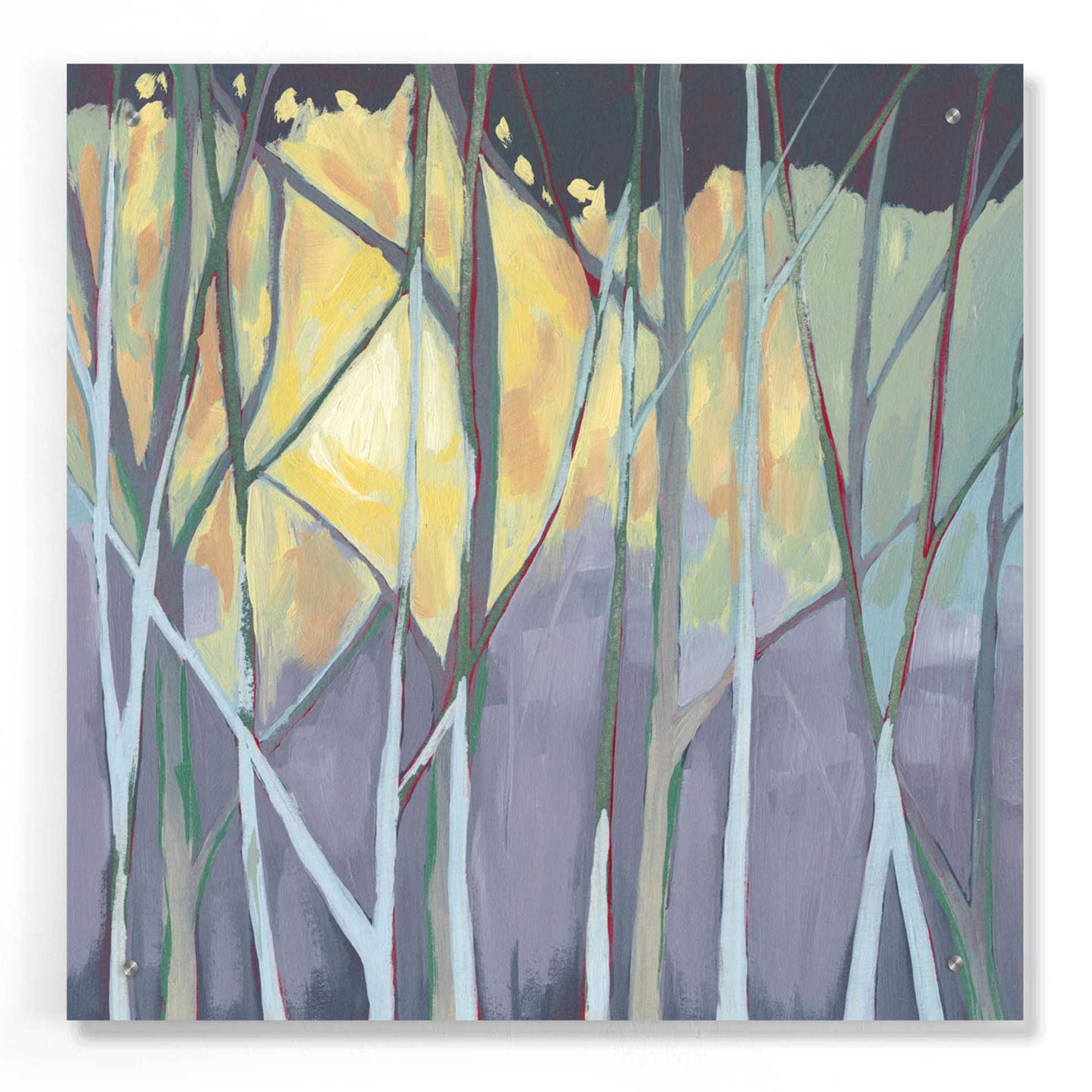 Epic Art 'Tangled Twilight I' by Grace Popp, Acrylic Wall Glass,24x24