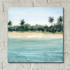 Epic Art 'Paradis II' by Grace Popp, Acrylic Wall Glass,12x12