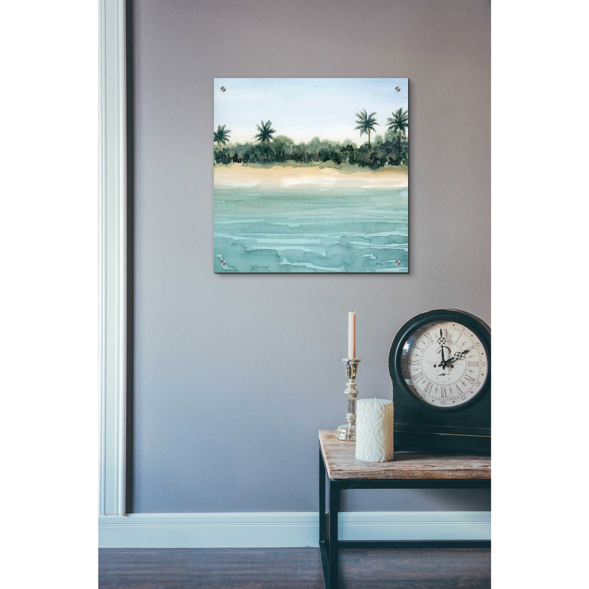 Epic Art 'Paradis II' by Grace Popp, Acrylic Wall Glass,24x24