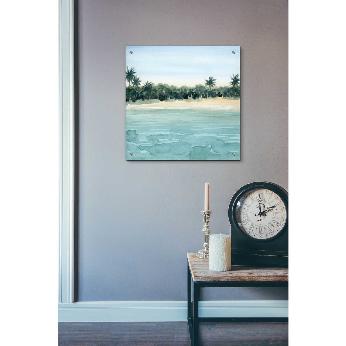 Epic Art 'Paradis I' by Grace Popp, Acrylic Wall Glass,24x24