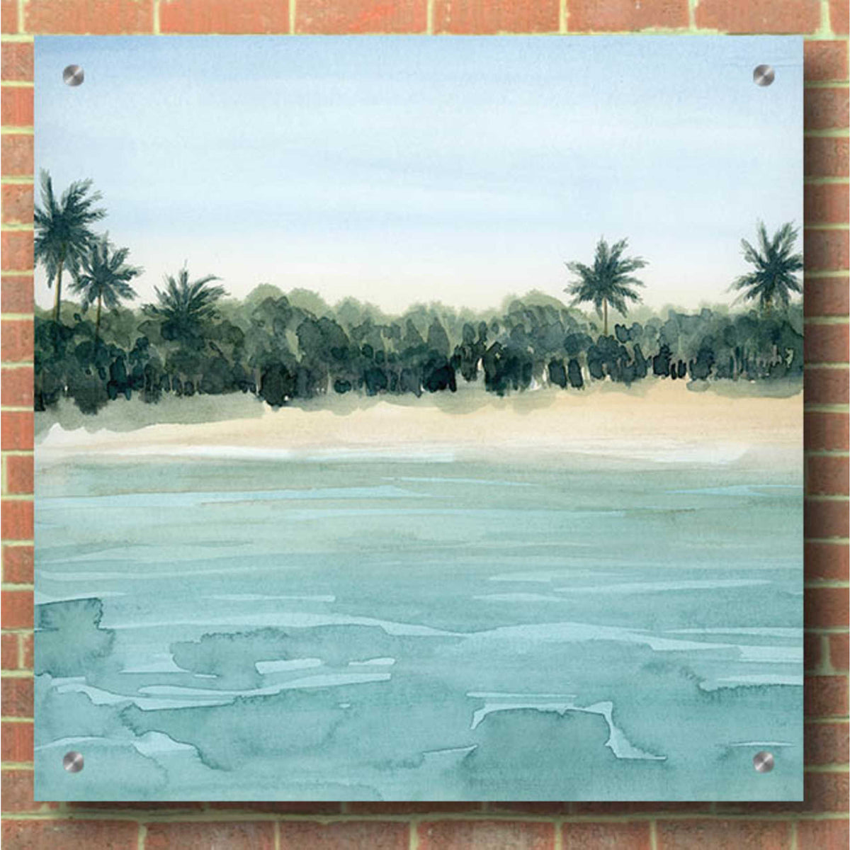 Epic Art 'Paradis I' by Grace Popp, Acrylic Wall Glass,36x36