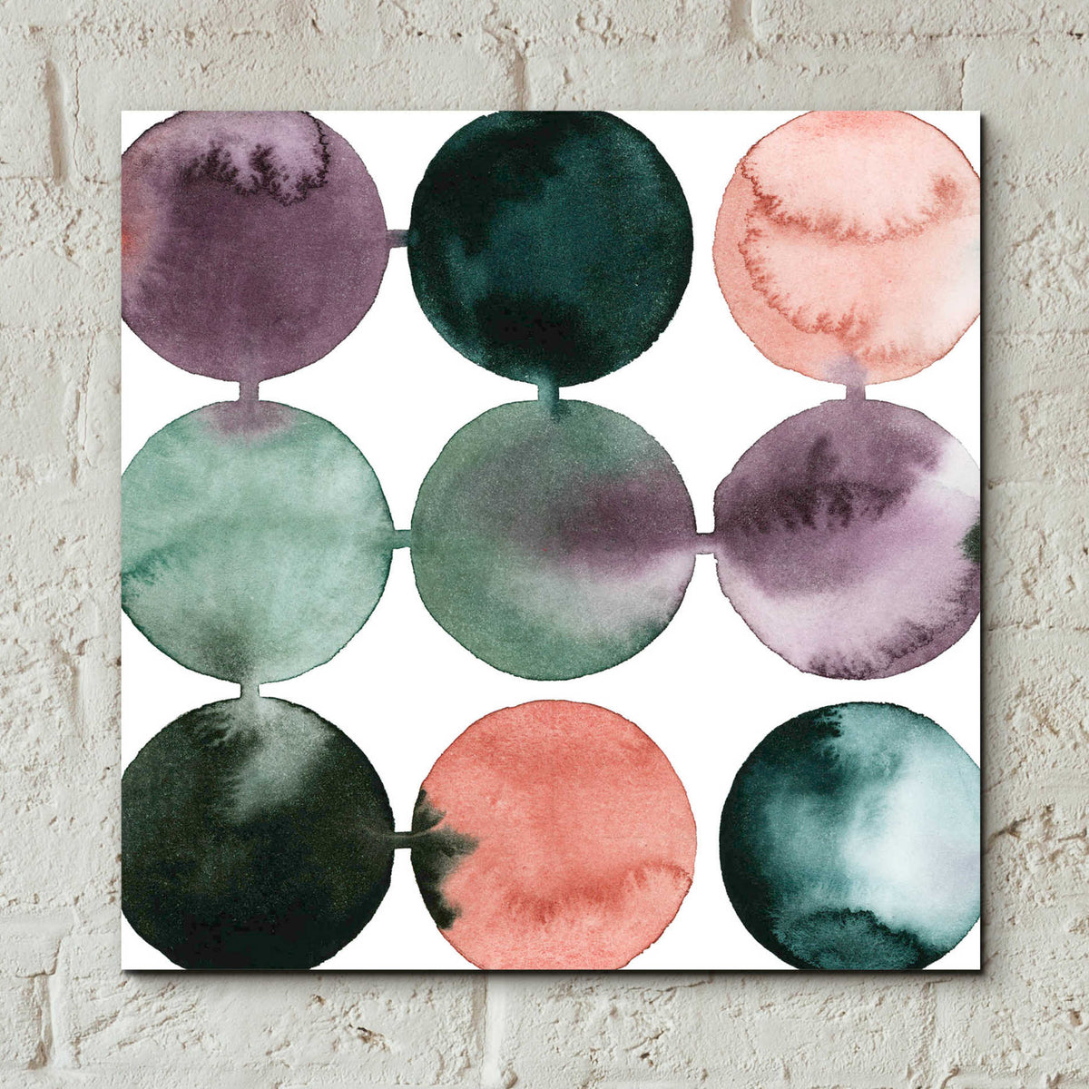 Epic Art 'Seafoam Fizz II' by Grace Popp, Acrylic Wall Glass,12x12